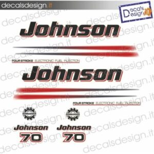 JOHNSON MARINE ENGINE STICKERS 70 CV FOUR STROKE EFI