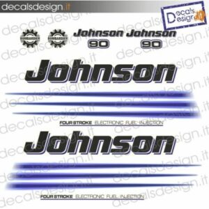 JOHNSON MARINE ENGINE STICKERS 90 CV FOUR STROKE EFI – BLUE