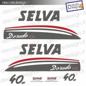 Kit di adesivi per motore fuoribordo  Selva Dorado 40 EFI