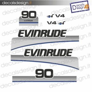 ADESIVI MOTORE MARINO EVINRUDE 90 CV – V4