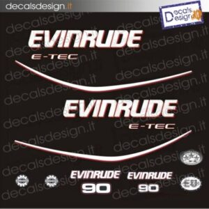 ADESIVI MOTORE MARINO EVINRUDE 90 CV E-TEC