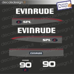 ADESIVI MOTORE MARINO EVINRUDE 90 CV SPL