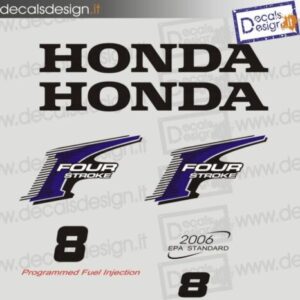 Kit di adesivi per motore fuoribordo Honda 8 cv four stroke