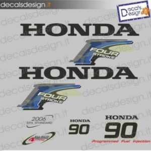 Kit di adesivi per motore fuoribordo Honda 90 cv four stroke