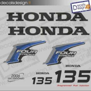 Kit di adesivi per motore fuoribordo  Honda 135 cv 4t.