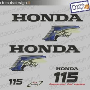 Kit di adesivi per motore fuoribordo Honda 115 four stroke
