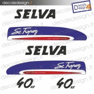 Kit di adesivi per motore fuoribordo Selva San Tropez 40 cv