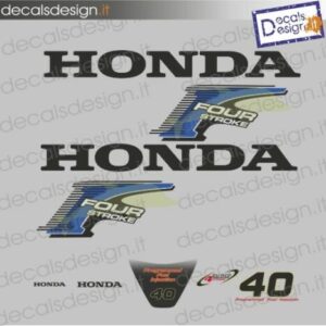 Kit di adesivi per motore fuoribordo Honda 40 cv four stroke