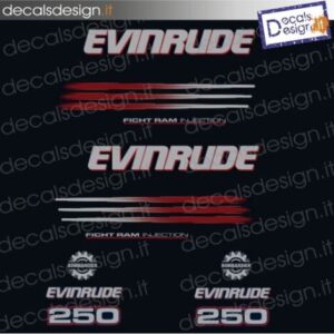 ADHESIVOS MOTOR MARINO EVINRUDE 250 CV FICHT RAM INYECCION