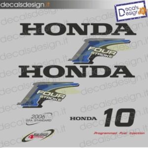 Kit di adesivi per motore fuoribordo Honda 10 cv four stroke