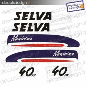 Kit di adesivi per motore fuoribordo Selva Madeira 40 cv