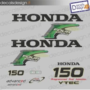 Kit di adesivi per motore fuoribordo Honda 150 four stroke