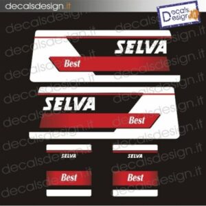 Kit di adesivi per motore fuoribordo Selva best 25 63 65 cv