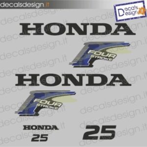 Kit di adesivi per motore fuoribordo Honda 25 cv four stroke