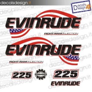 ADHESIVOS MOTOR MARINO EVINRUDE 225 RAM FICHT CV