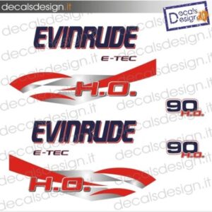 ADESIVI MOTORE MARINO EVINRUDE 90 CV – H.O E-TEC