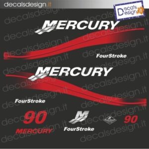 ADESIVI MOTORE MARINO MERCURY 90 CV FOUR STROKE 4 CILINDRI