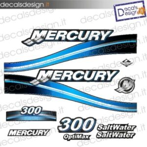 ADESIVI MOTORE MARINO MERCURY 300 CV SALTWATER