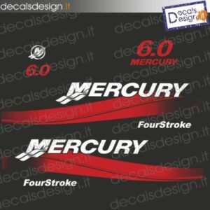 ADESIVI MOTORE MARINO MERCURY 6 CV FOUR STROKE