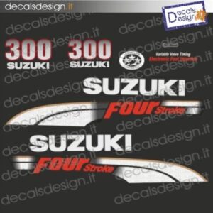 SUZUKI MARINE ENGINE STICKERS 300 CV FOUR STROKE