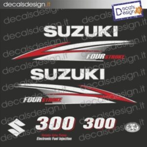 SUZUKI MARINE ENGINE STICKERS 300 CV FOUR STROKE