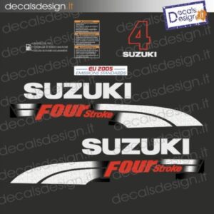 SUZUKI MARINE ENGINE STICKERS 4 CV FOUR STROKE 2006