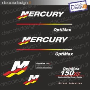 MERCURY MARINE ENGINE STICKERS 150 CV PRO XS OPTIMAX