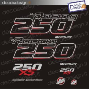 ADESIVI MOTORE MARINO MERCURY 250 CV PRO XS RACING