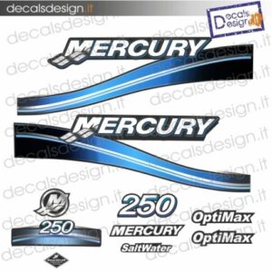 ADESIVI MOTORE MARINO MERCURY 250 CV OPTIMAX SALTWATER