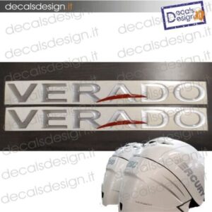 ADESIVI MOTORE MARINO FUORIBORDO MERCURY VERADO 225-250-300 CV – COPPIA SCRITTE RESINATE 3D