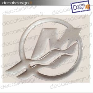 MERCURY OUTBOARD LOGO STICKER FOR 3D RESIN VERADO ENGINES