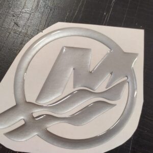 AUTOCOLLANT LOGO HORS-BORD MERCURY POUR MOTEURS VERADO EN RÉSINE 3D