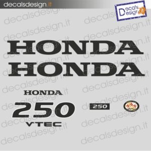 Kit di adesivi per motore fuoribordo Honda 250 cv four stroke