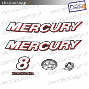 ADESIVI MOTORE MARINO MERCURY 8 CV four stroke